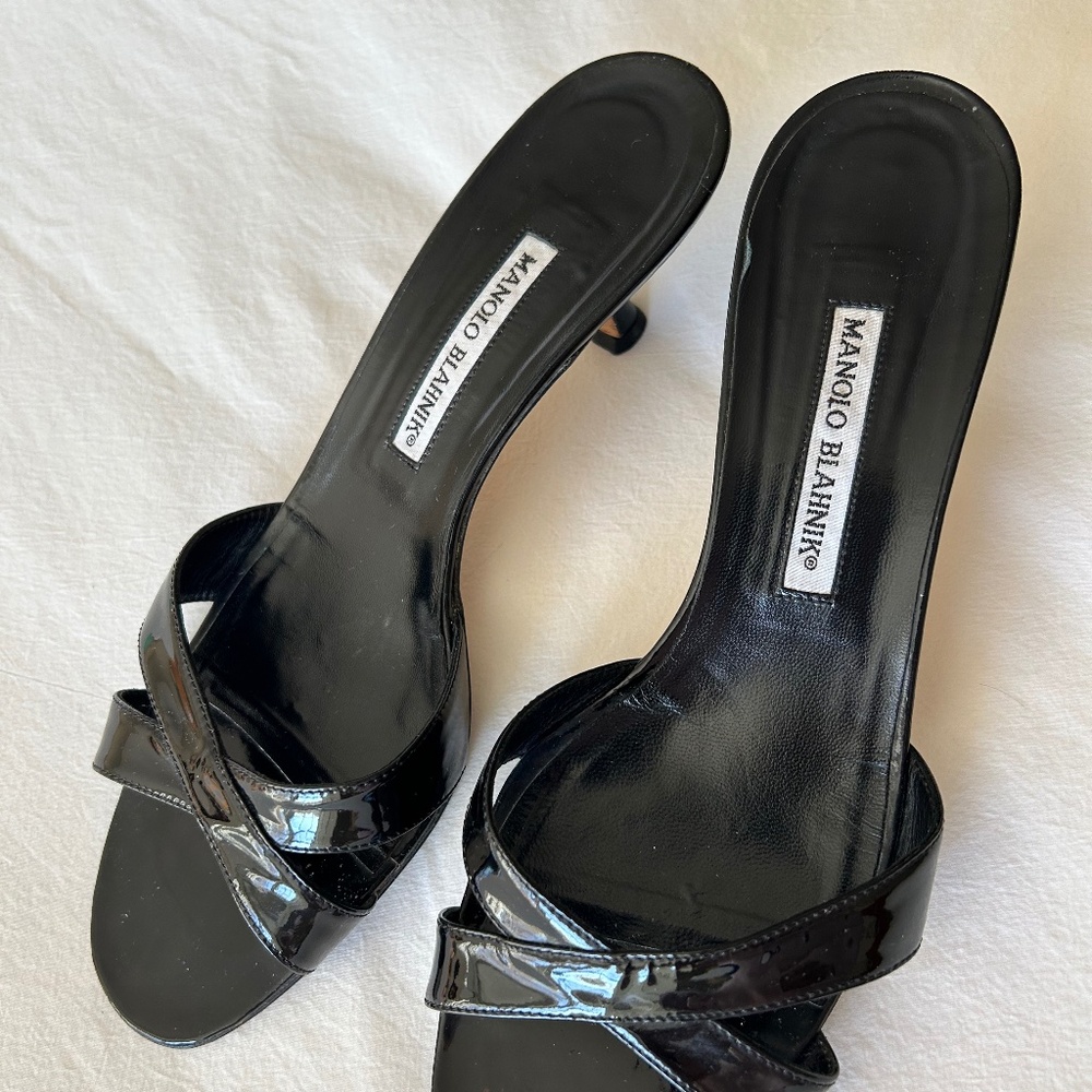 Manolo Blahnik Callamu Slides Size 41.5